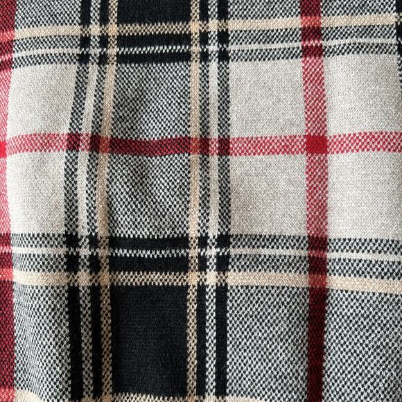 Argyle Plaid Clueless Sweater Preppy Y2K Viscose Blend Black Beige Ivy League M - Picture 11 of 14